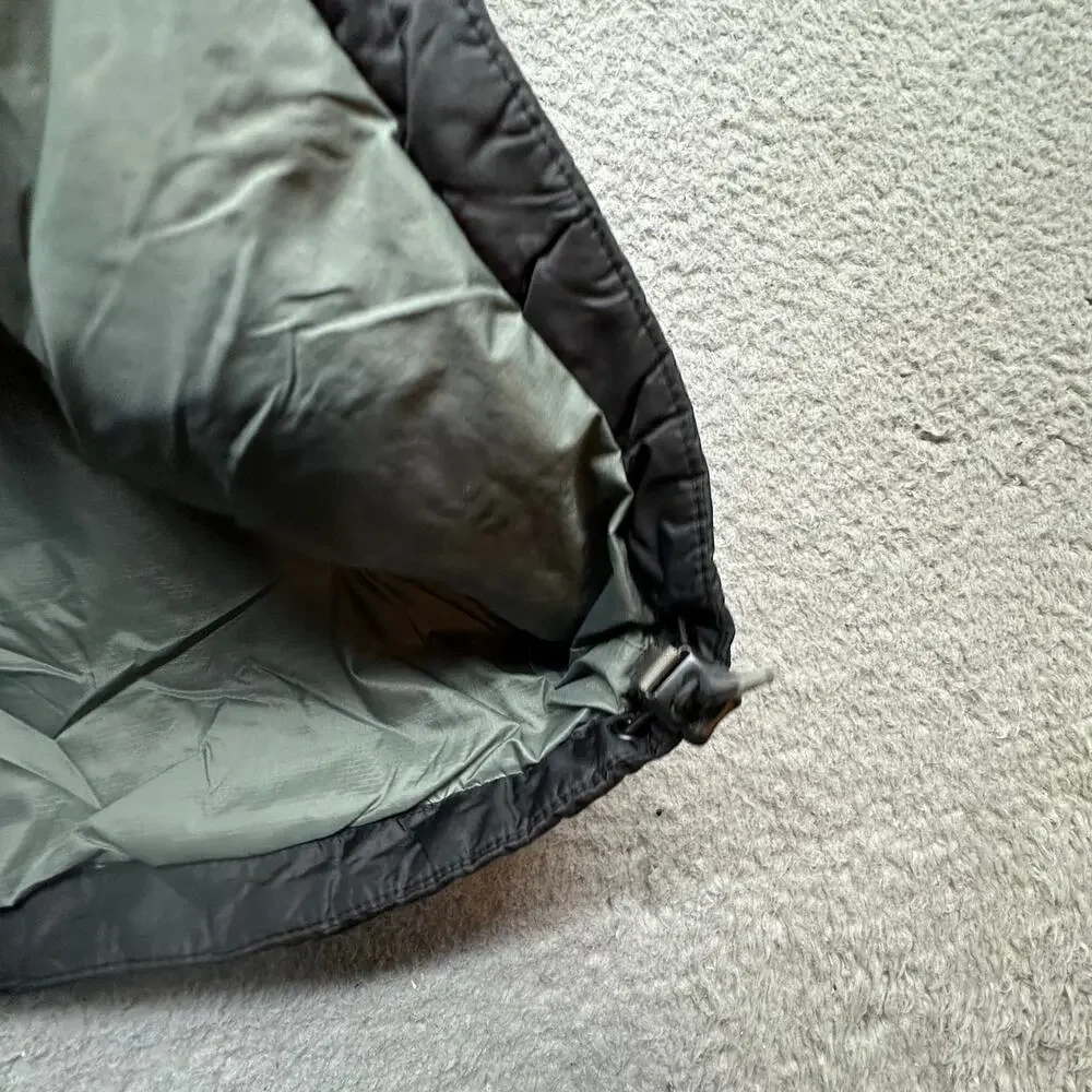 LL Bean 288306 Primaloft Packaway Nylon Vest XXL Tall Insulated Full Zip Black